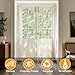 Countewol Window Privacy Film Stained Glass Window Film Rainbow Window Film Window clings Non-Adhesive Reusable Decorative for Room (Leaf Rainbow, 35.4 x 157.4 in)