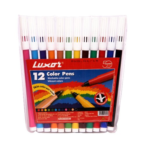 Luxor 12 Colour Sketch Pens Amazon.in Office Products