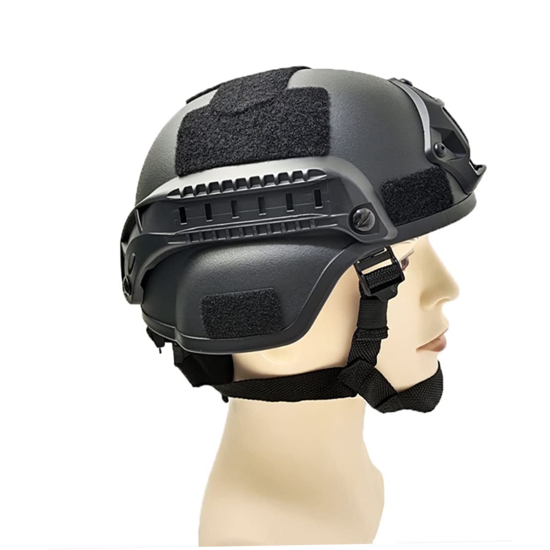 Casque tactique Airsoft Mich 2000 Style NVG Rails latéraux Vert