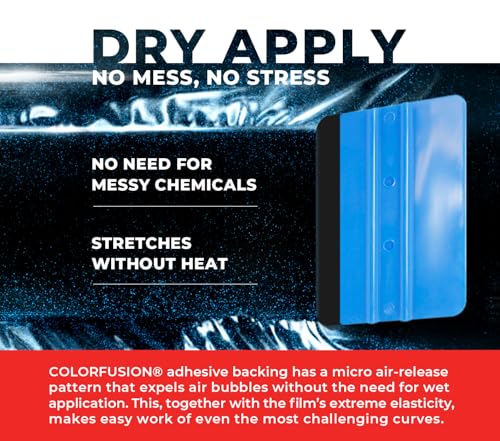 ColorFusion PPF by VViViD, Gloss Cosmic Blue Dry Apply PPF Vinyl Car Wrap Roll 1ft x 5ft - Image 4