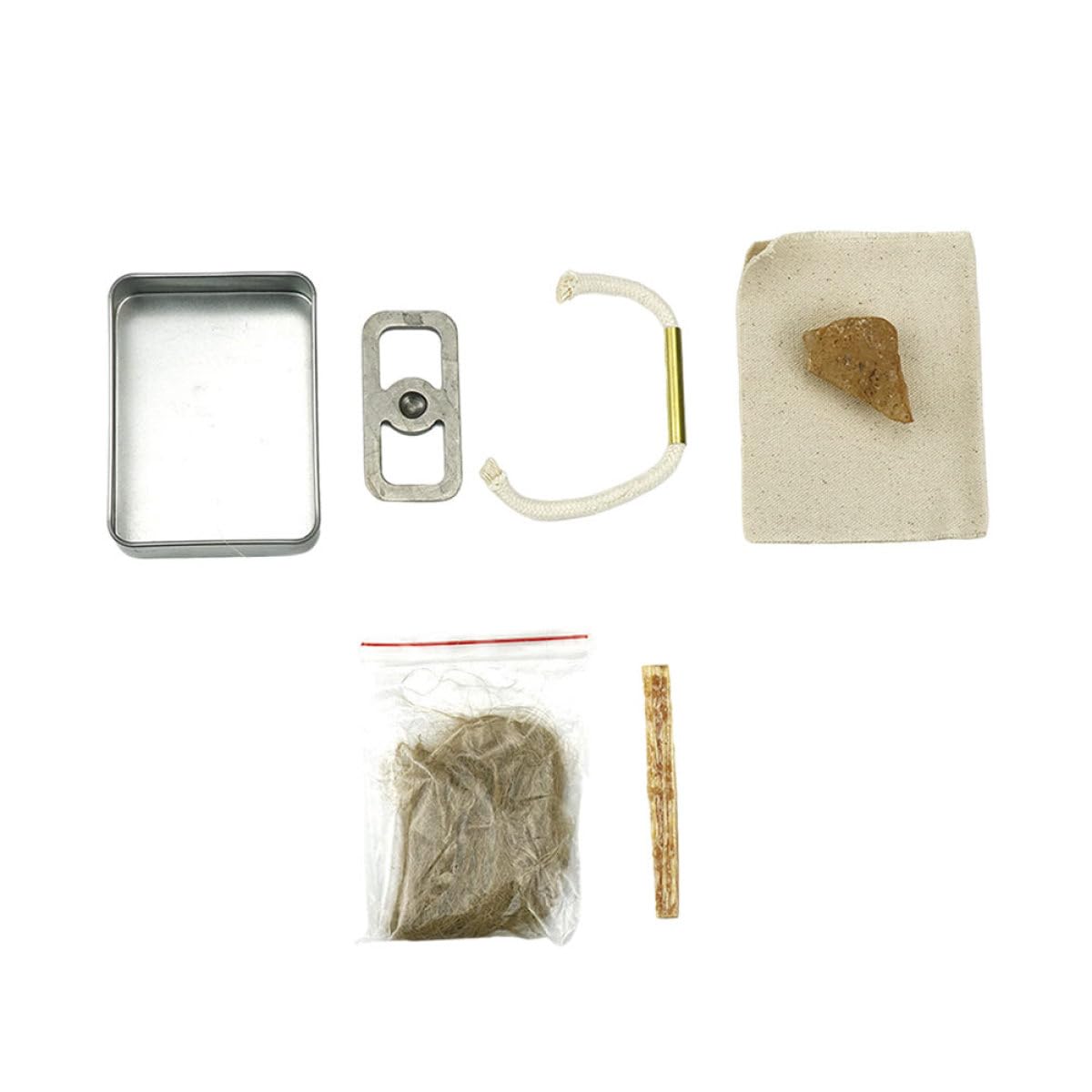Kit iniciador de fuego de algodón resistente para expertos en supervivencia al aire libre