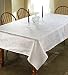 European Damask Design Tablecloth White 60" X 140"
