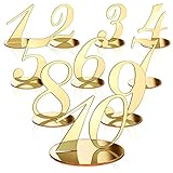 Yalikop Table Numbers Table Numbers for Wedding Reception Wedding Gold Wedding Table Numbers with...