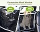 pecute Hundedecke Auto Rückbank 136 * 146 cm, Rücksitz mit Seitenschutz & Sichtfenster, Autositzbezug für Hunde, kofferraumschutz Hund, Kratzfeste & Wasserabweisende