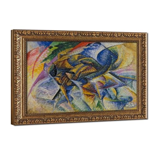 Toile Boccioni contre les murs vides : cadre déco bureau 30x45cm