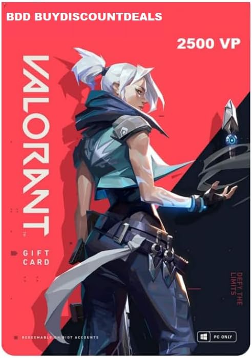 Valorant Gift Card Code 2500 VP Valorant Points (PC Code Only)