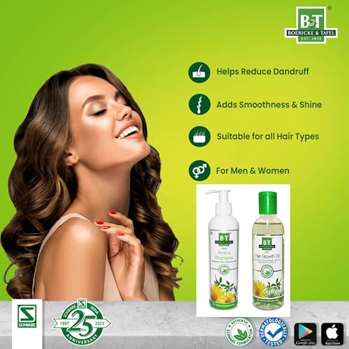 Image of Boericke & Tafel Arnica shampoo & Hair Growth oil combo pack - Reduces hairfall | Healthy hair Growth | Strengthens Hair & Adds Natural Shine | 450 ml combo - Pack of 1