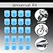 20 Pcs Glow in The Dark Tire Valve Caps Fluorescent Tire Valve Stem Caps, Cool Car Present for Universal Decoration Accessories for Car SUV Bicycle Motorcycles Trucks (Blue)