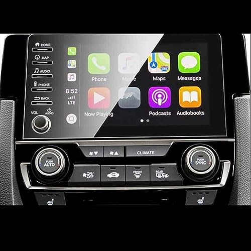Verre trempé Honda Civic 10 (2019-2020) : film protection écran GPS 5 trous