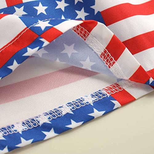 Beziun Vestido de manga voadora para o dia da independência, saia de verão para meninas, saia longa,