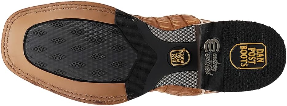 Dan Post Boots Mens Leon Embroidered Square Toe Pull On Dress Boots Mid Calf - Brown - Image 5