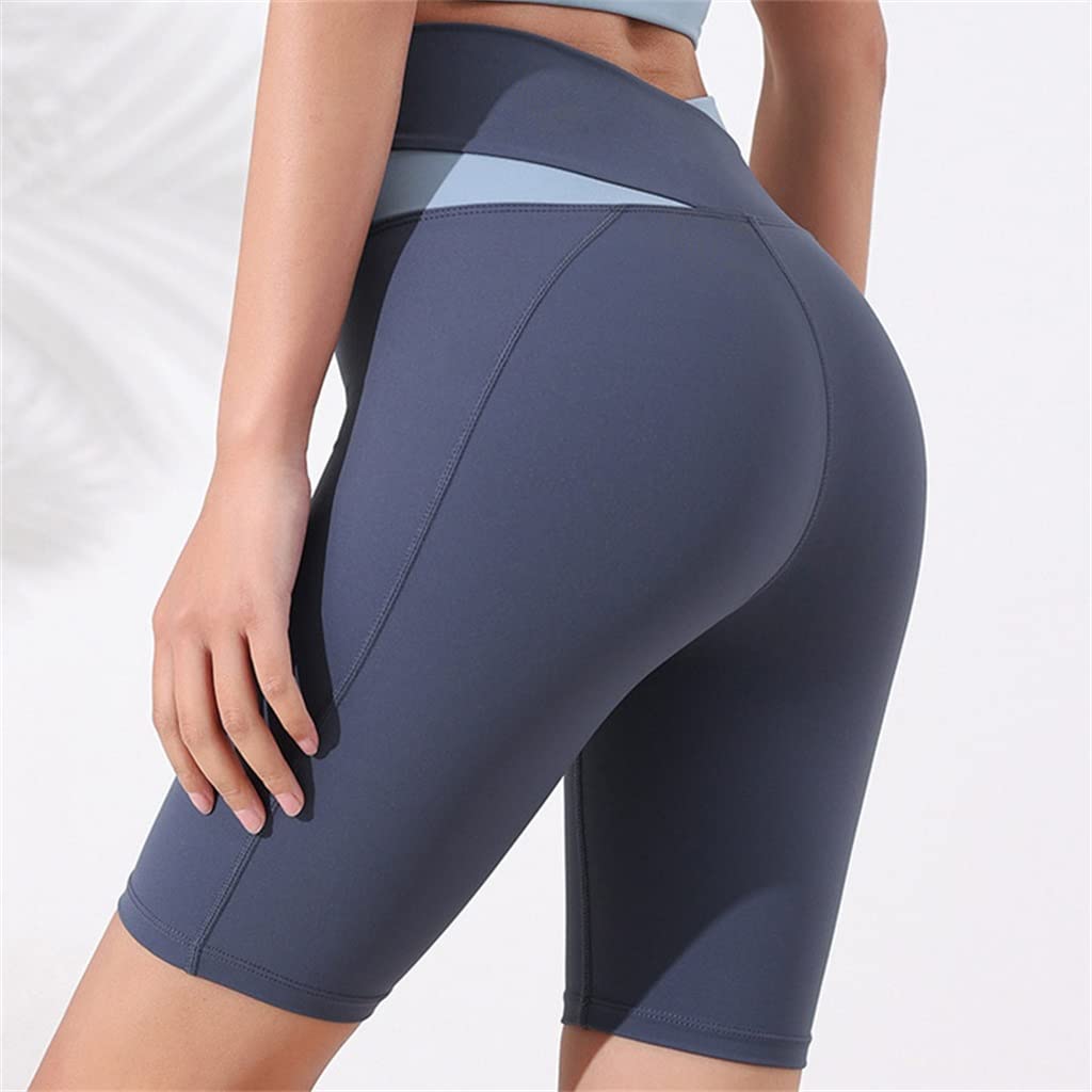 Krótkie legginsy Kolarstwo Damskie spodenki sportowe Odzież sportowa Skinny Joga Push-Up Bezszwowa wysoka talia (kolor: A, rozmiar: Mcode) YangRy