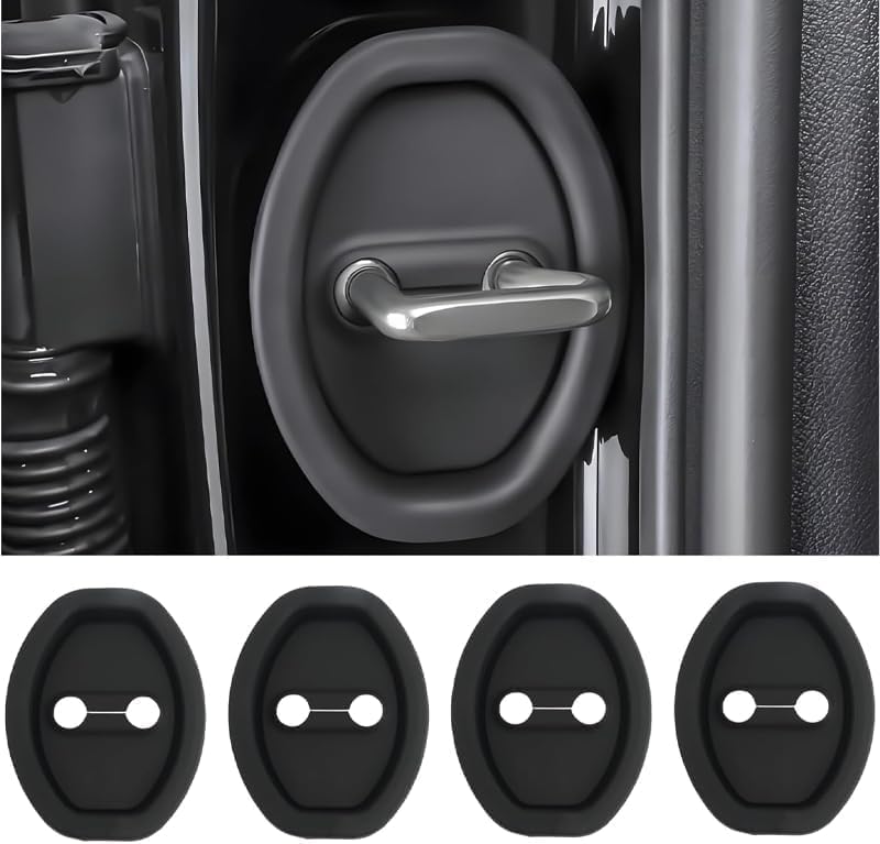4 Pcs Car Door Lock Covers for Nissan Altima 2019-2022 2023 2024 2025, Striker Protector Cap Automotive Latches Rust Protection Interior Trim Accessories