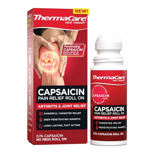 ThermaCare Arthritis Pain Relief Roll-On - Capsaicin Pain Relief for Joint & Muscle Pain - Warming Topical for Arthritis Stiffness & Aches - Mess-Free Roll-On for Daily Comfort Use - 2.5 oz