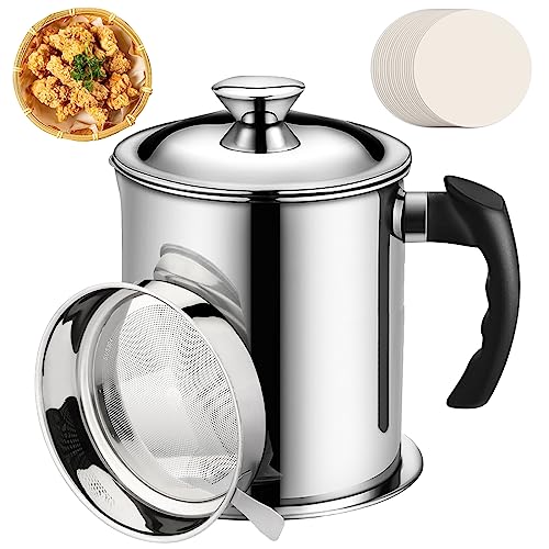 Cyiecweu Strainer - Caraffa per olio in acciaio