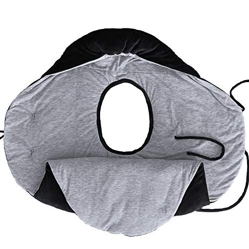Image of 7AM Enfant Baby Car Seat - Nido Quilted Baby carier Cover, Hooded Soft Plush Lining, Stroller | (Black, Small 0-6M)