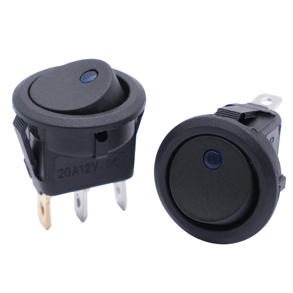 Interruptor Basculante Redondo Para Coche Y Camión, Interruptor LED De