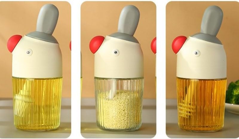 Seasoning Bottle Flavoring Jar Ladle Lid Combined Kitchen Household Tool