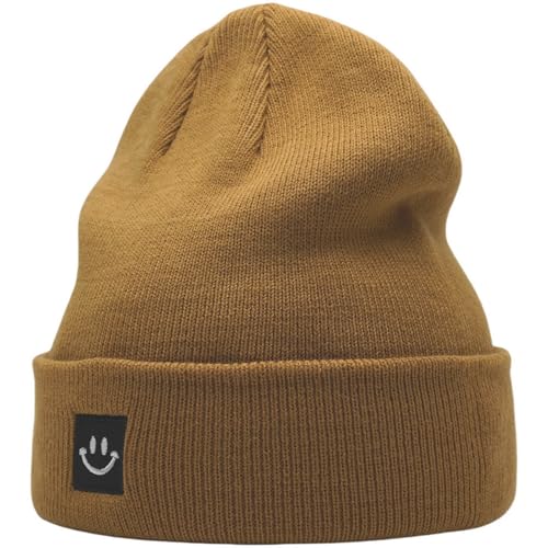 Image of 55cube Unisex Winter Beanie Hats Warm Thick Knit Cuffed Skullcaps