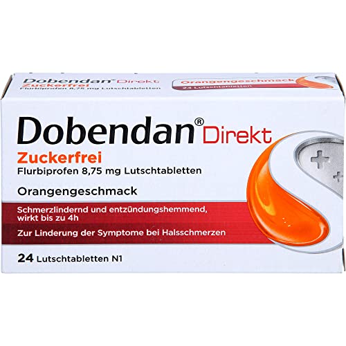 DOBENDAN Direkt zuckerfrei Flurbiprofen 8 75mg Lut 24 St