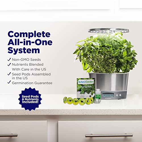 AeroGarden Harvest Elite 360 Indoor Garden Hydroponic System with LED Grow Light and Herb Kit, Holds up to 6 Pods, White - Image 8