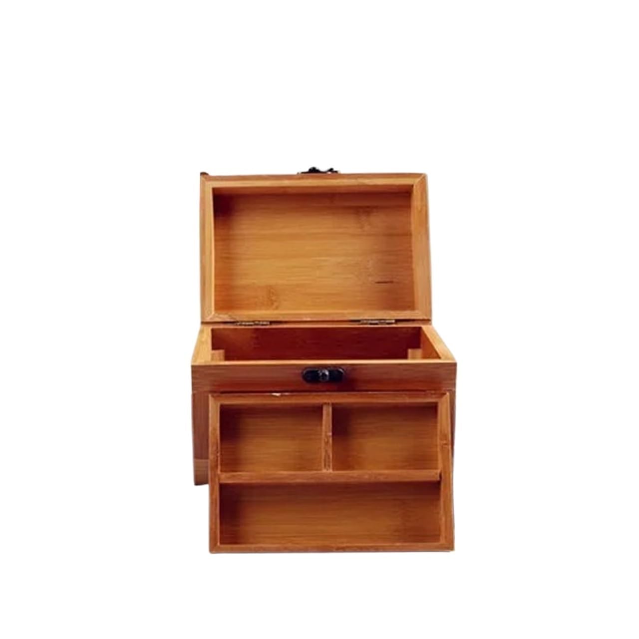 wooden sewing box Wood Sewing Box Wooden Jewelry Storage Small Collection Sewing Thread Set for Camping Home DIY(L)