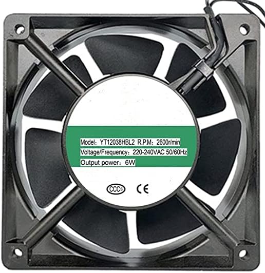 220V 6W 12038 Cooling Fan 120X120X38mm