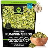 Picture of NUT CRAVINGS - Roasted & Unsalted Pumpkin Seeds, Pepitas, No Shell (16oz - 1 LB) Packed Fresh in Resealable Bag - Nut Snack - Healthy Protein Food, All Natural, Keto Friendly, Vegan, Kosher