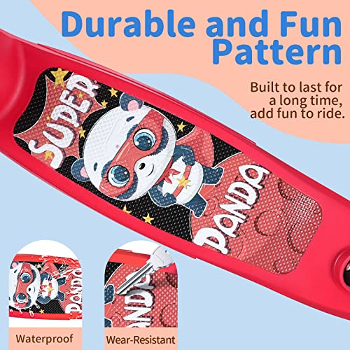 Beleev Scooter For Kids Ages 2-6, 3 Wheel Panda Scooter For Toddlers Girls Boys, Pu Light-Up Wheels, 4 Adjustable Height, Lean To Steer, Non-Slip Deck, Kick Scooter For Children (Black Red) #TOP2
