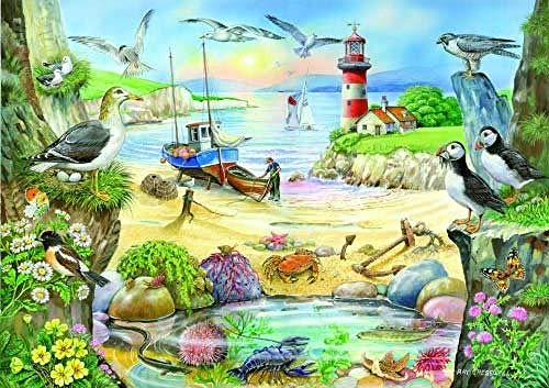 Preisvergleich Produktbild GJYAC diamond painting Puzzles aus Holz 1000 Stück Leuchtturm am Meer