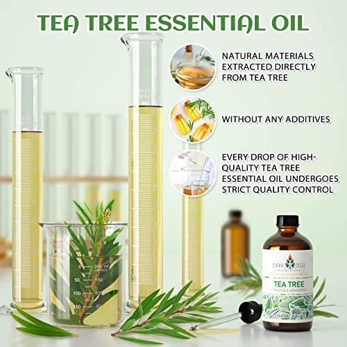 Evoke Occu Tea Tree Essential Oil 4 Oz, Pure Tea Tree Oil For Diffuser Skin Hair Body Nail Care- 4 Fl Oz #TOP2
