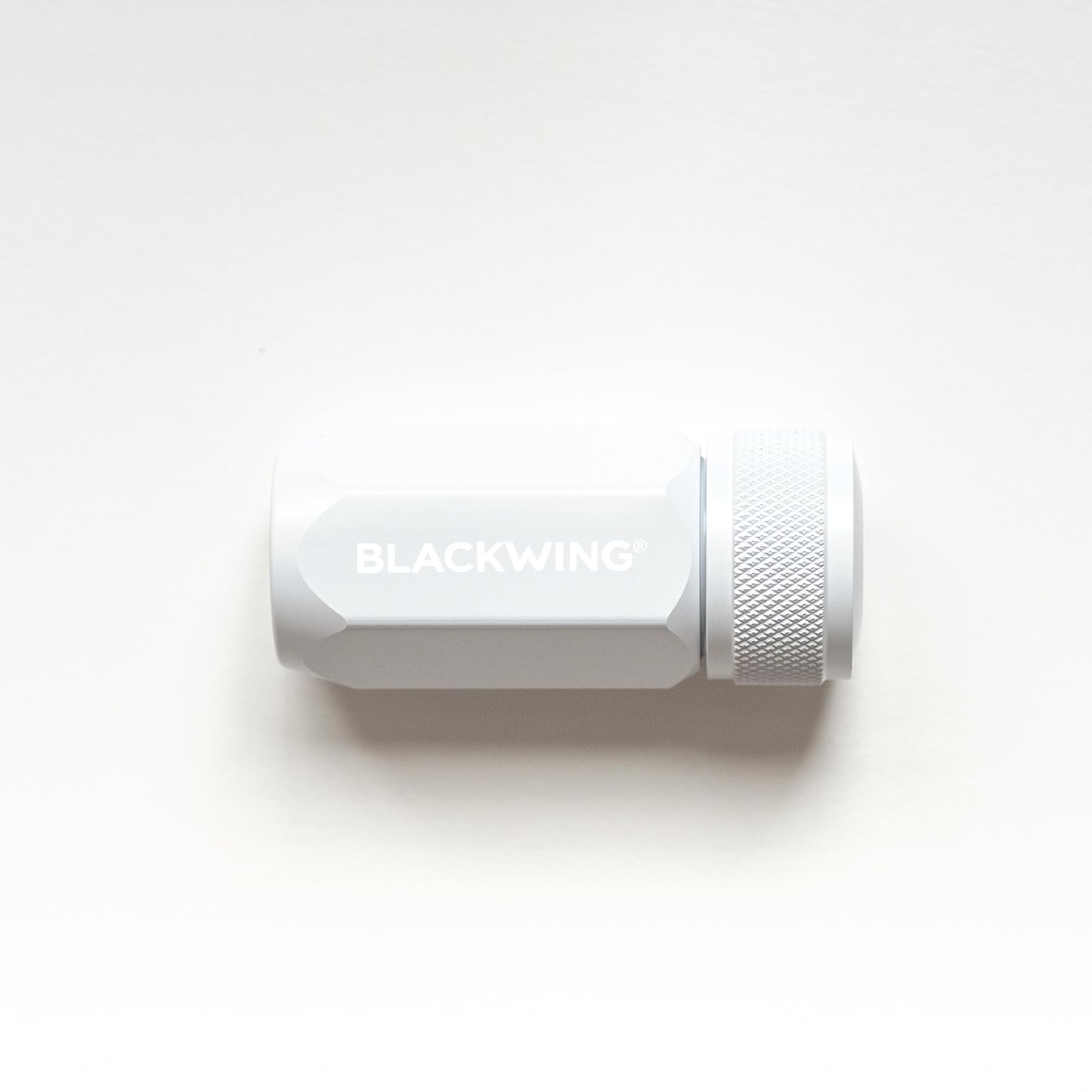 Blackwing One-Step Long Point Sharpener, German Steel Blade, Machined Aluminum, Compact Design, White - Image 2