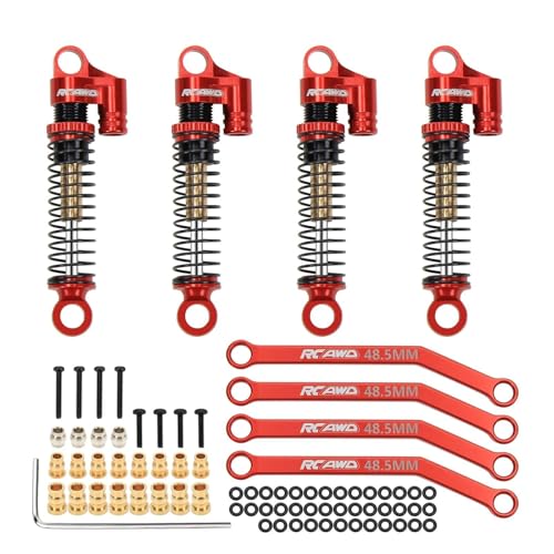 Amortisseurs RCAWD FCX24 en alliage rouge haute précision pour crawler