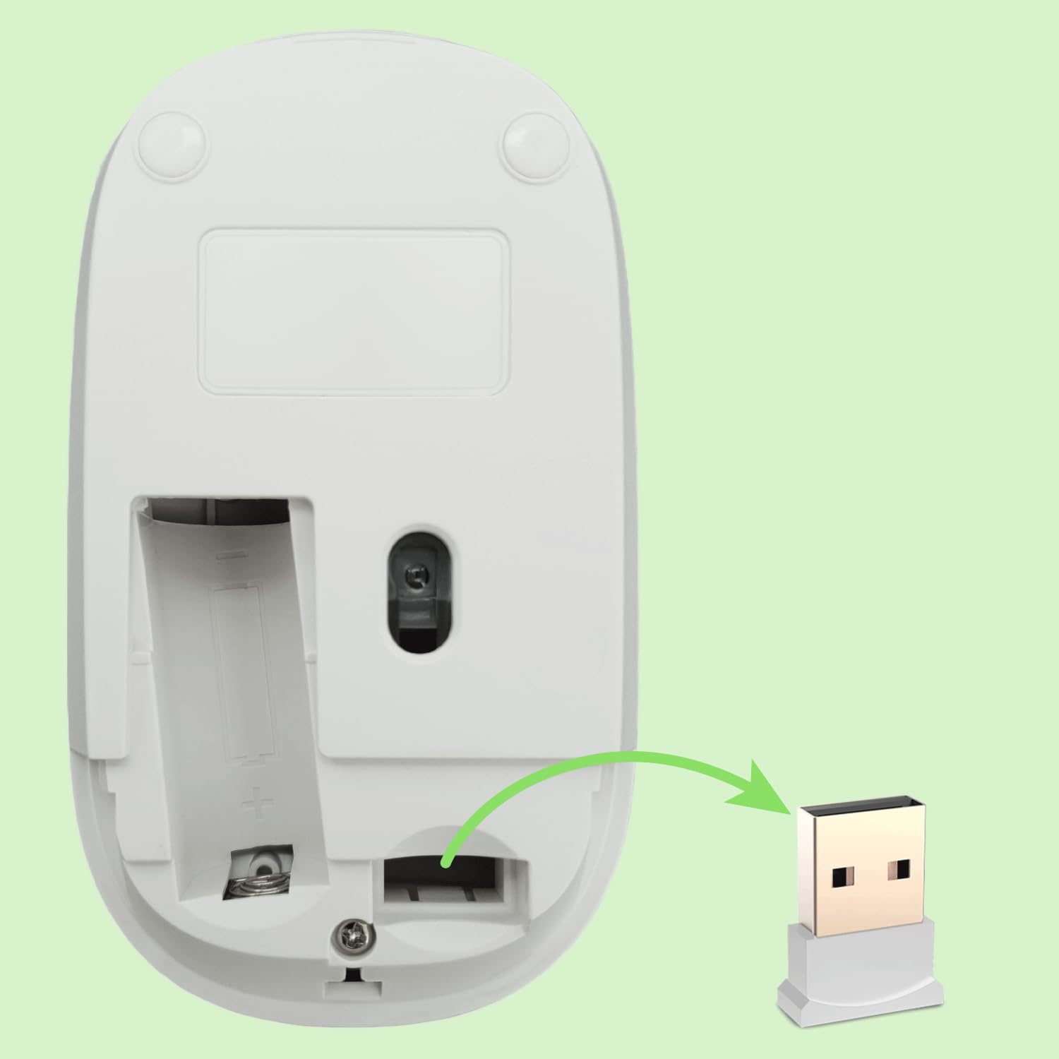NEWWAY – Pack RF01 Tastiera Mouse Wireless con Tappetino – Tastiera AZERTY 97 Tasti 13 Scorciatoie – Mouse WiFi 2.4 GHz 4 Tasti – Ricevitore USB – Bianco