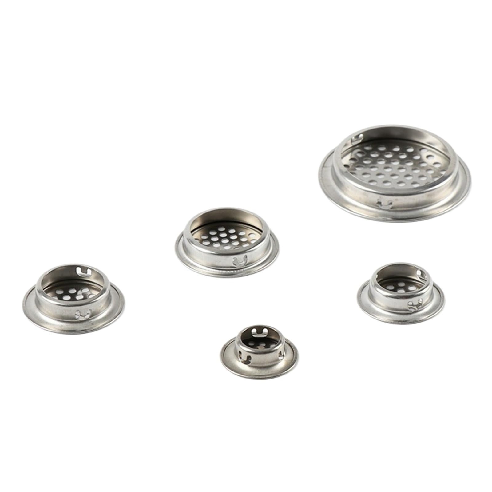 Ventilation Grilles 3pc Round Cabinet Air Duct Vent Steel Louver Mesh Hole Plug Decoration Cover Wardrobe Grille Ventilation(Color2)