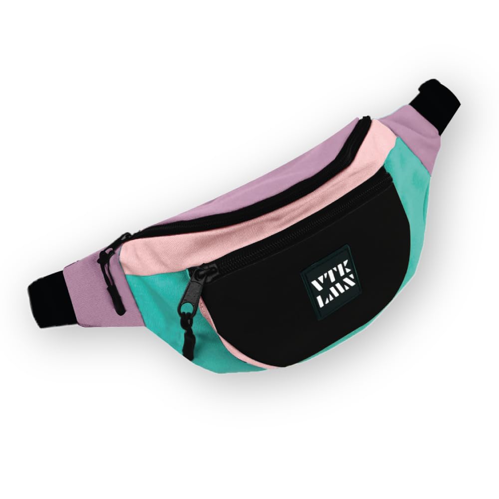 Vatkalimon Unisex Crossbody Bag - Waterproof Belt Bag - Small Crossbody Bag with Adjustable Strap - Gym Bag, Sling Bag, Travel Essentials, Stylish Bum Bag for Hiking, Running & Daily Use