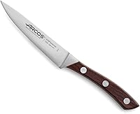 Vista 12 de ARCOS Cuchillo Santoku forjado de acero inoxidable de 7 pulgadas, hoja de 7.087 in. Cuchillo de cocina profesional. Mango ergonómico