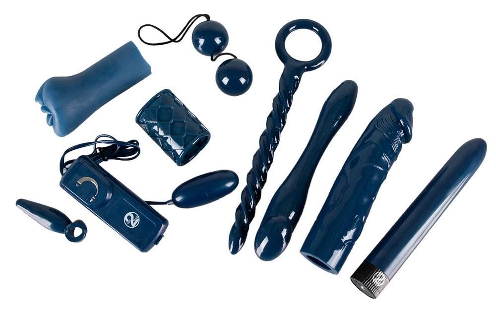 Orion 562181 9-Piece Midnight Sex Toy Set Blue