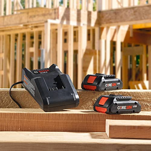 Bosch GXS18V-11N25 18V Starter Kit with (2) CORE18V® 4 Ah Advanced Power Batteries and (1) 18V Standard Battery Charger - image 2