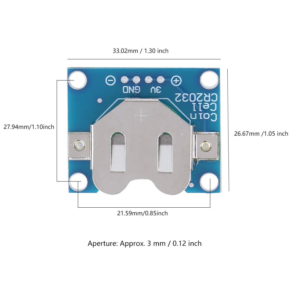 Amazon.co.jp: コイン電池ホルダー、CR2032ボタン電池用DIY用3個ボタン電池ホルダー1.30 X 1.05インチ: 家電＆カメラ