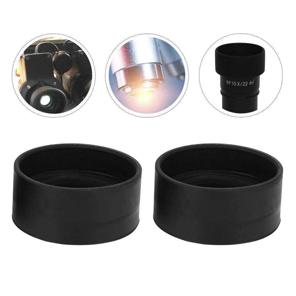 Baluue Comfortable Rubber Eyecups for Microscopes 2pcs Eye Cups Cup Binoculars