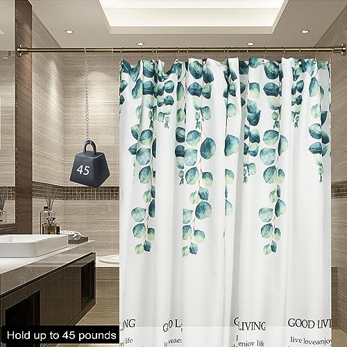 Image of Artiwell Heavy Duty Shower Rod, Adjustable Shower Curtain Rod, Expandable 47-84 Inch, Permanent Mount Shower Rod, Never Rust Stainless Steel for Window Curtain and Closet, Champagne Bronze