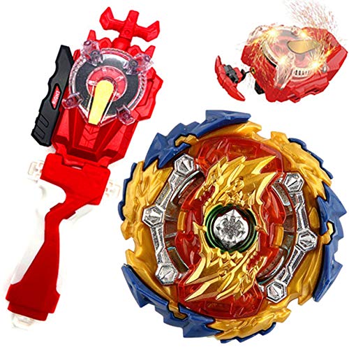 Mopogool Sparking Launcher Lr String Launcher Grip Starter Set Battle Master God Bey B-139 Booster Wizard Fafnir.Rt.Rs Sen Bey Burst Evolution Turbo Blades Battling Tops Gaming Spinning Toy boy' Gift