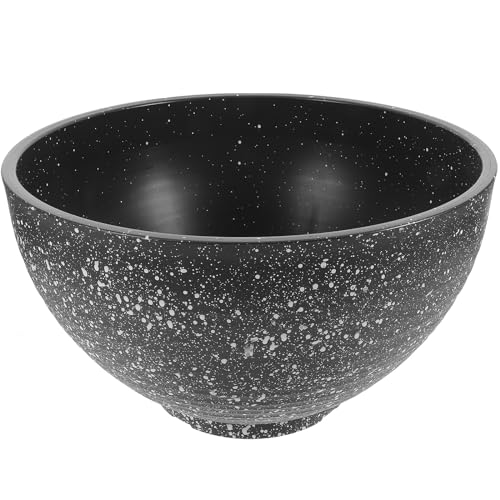 ABOOFAN Vaso Idroponico in Plastica Da 30cm, Ciotola Decorativa Per Piante E Pesci, Grigio Scuro Con Effetto Pietra, Ideale Per Giardino E Balcone