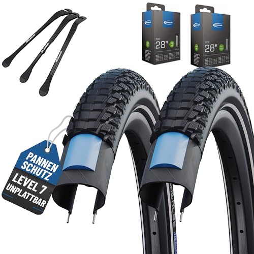 2er Set Schwalbe Reifen Marathon Plus Tour 2022 Smart Guard 28x1,40 Zoll...