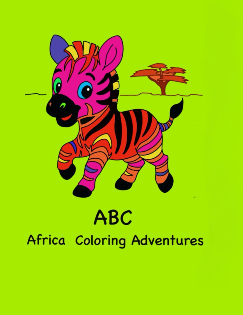 ABC Africa Adventure Coloring: Africa baby animals in lowercase