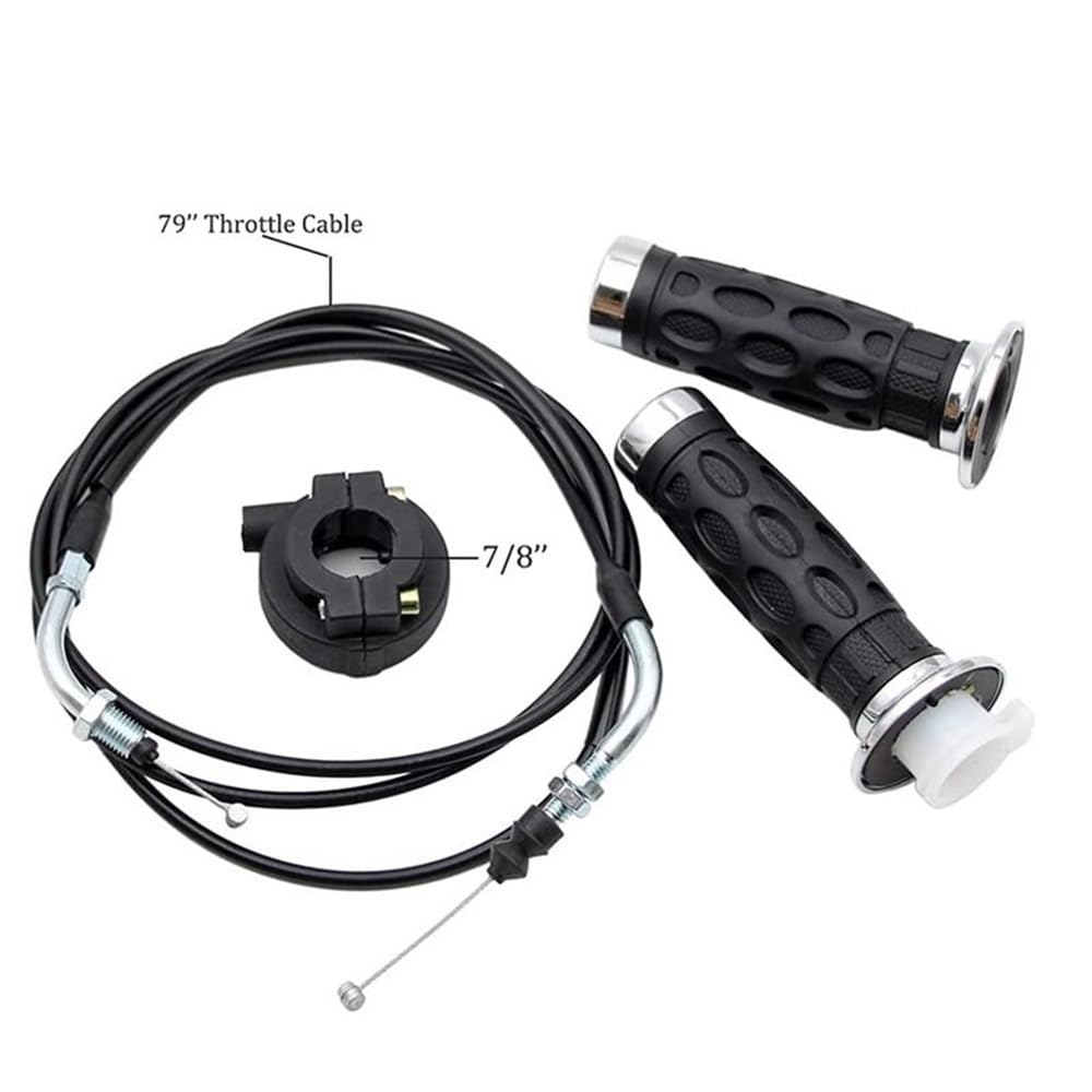 Juego de agarre giratorio acelerador Universal 3X con Cable Scooter 78 pulgadas para 50Cc 80Cc 125Cc 150Cc GY6