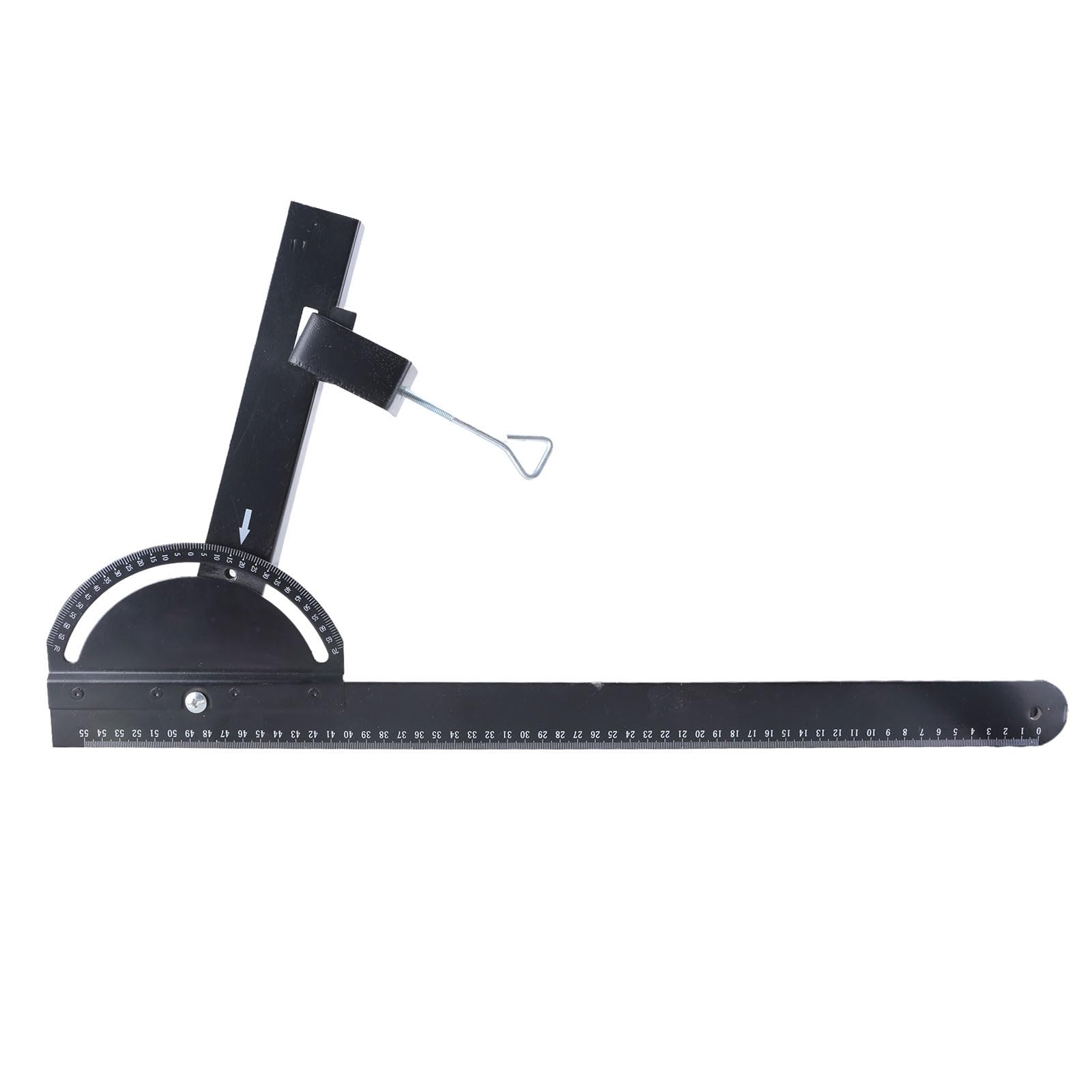 Pffiocix Woodworking Edge Ruler Multifunctional Structure Ruler Adjustable Protractor Angle Measurement Adjustable Protractor