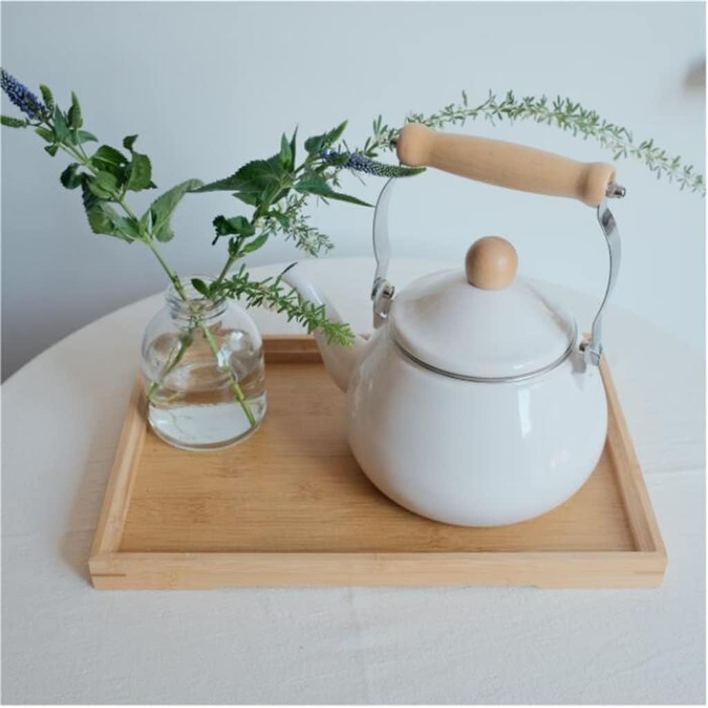 Family Enamel Pot Kitchen Utensils Outdoor Camping Camping Kettle Teapot 1.6L (Color : A, Size : 1.6L) (A 1.6L)