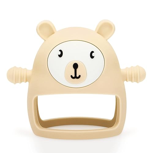 MISLILI - Juguetes de dentición para bebés de 0 a 6 años, 6 a 12 meses, juguetes mordedores de silicona de grado alimenticio, evitan asfixia e